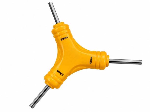 KVVTRADES 3 Way Bicycle Allen Key Wrench Set 3-Way Y-Shape Hex Allen Key Wrench Tool Double Sided Star Box Wrench