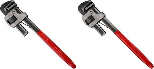 PTM Pack of 2 # single sided pipe wrench 18inch 24 inch with polish jaw Pack of 2 # single sided pipe wrench 18inch 24 inch with polish jaw Single Sided Pipe Wrench