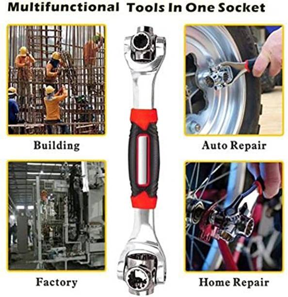 बीवीमार्ट 48-in-1 Universal Combination Wrench Double Sided Multi Socket Tool Kit 48-in-1 Universal Combination Wrench Double Sided Multi Socket Tool Kit डबल साइडेड स्पीड रिंच