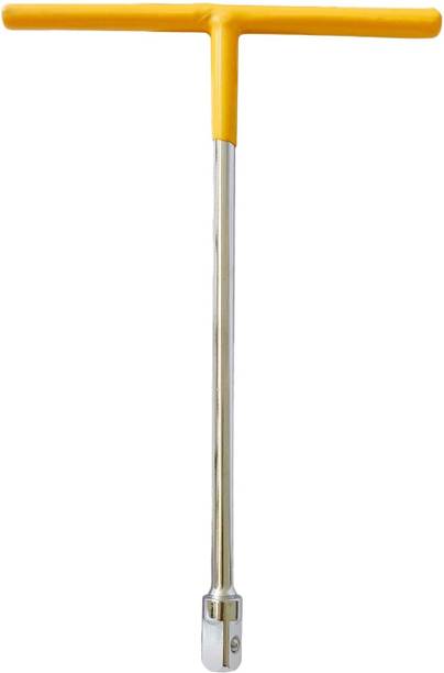 Inditrust 1/2" inch Square Drive T Handle Wrench Spanner t spanner antick tools chrome vanadium steel materials (1 pc) Single Sided T Type Wrench