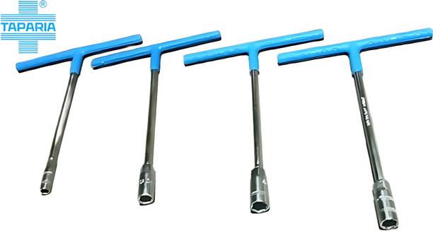 तापरिया TSW 08101214 ORG SmartFix 4P Combo: Heavy-Duty T-Spanners in 8mm, 10mm, 12mm, and 14mm Sizes सिंगल साइडेड T टाइप रिंच