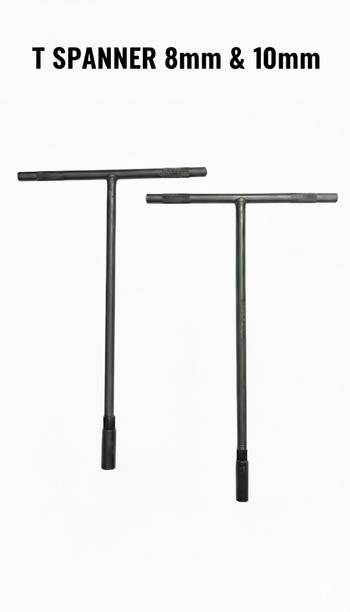SHMART Combo 8 & 10MM T Spanner Heavy Duty Single Sided T Type Wrench