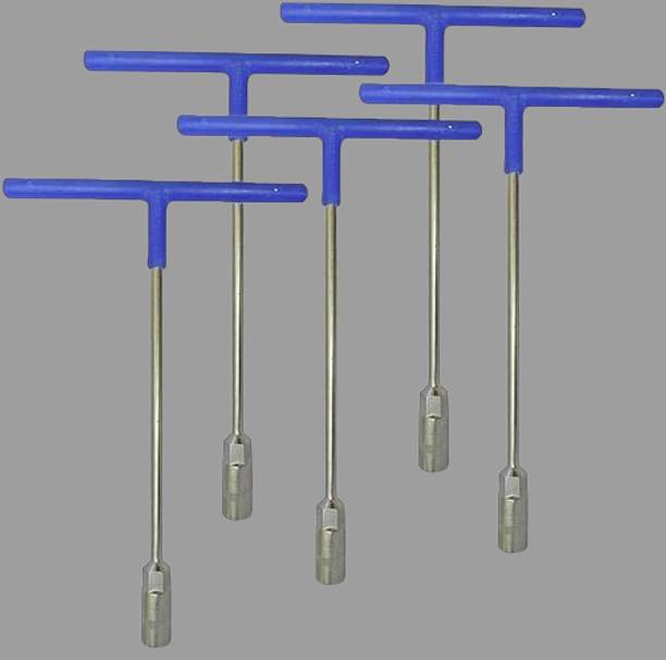 Reema Enterprises T Socket Hex Wrench Set Chrome Vanadium Steel Tool Kit Set Single Sided Pipe Wrench
