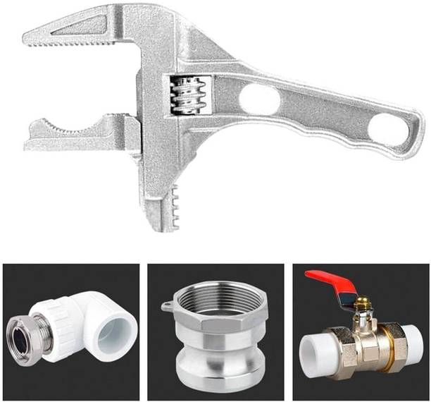 Jiyancreation Bathroom Repair Tool Adjustable Wrench Bathroom Spanner Wide Jaw Single Sided Pipe Wrench
