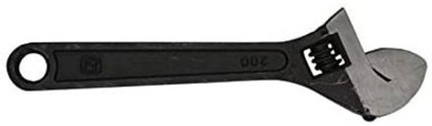 DHATRI TOOLS Adjustable Wrench Phosphatide 8 Inch (Black) Single Sided Pipe Wrench