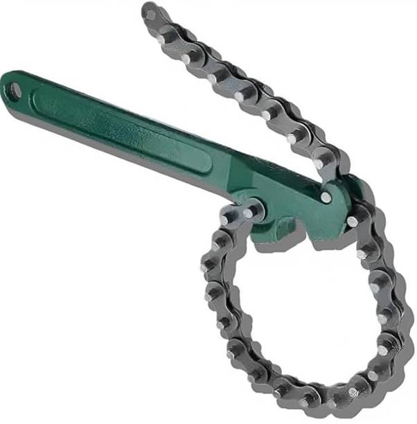 KK SUPPLIER 12 Inch Heavy-Duty Ratcheting Chain Wrench For Oil Filture Hand Tool for Car Repair Single Sided Pipe Wrench