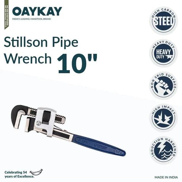 Oaykay OK-1801 10 inch Pipe Wrench Single Sided Pipe Wrench