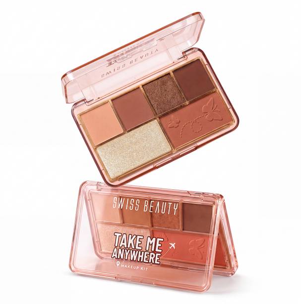 Swiss Beauty Take Me Anywhere Makeup Kit Multi-Use Palette Highly Pigmented & Tr