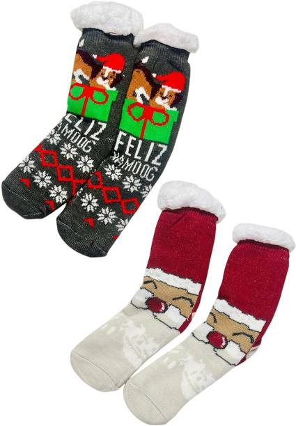 Butterthief WINTER FURR SHERPA SOCKS FOR MEN & WOMEN (UNISEX) CHRISTMAS Stockings-43 Christmas Stocking