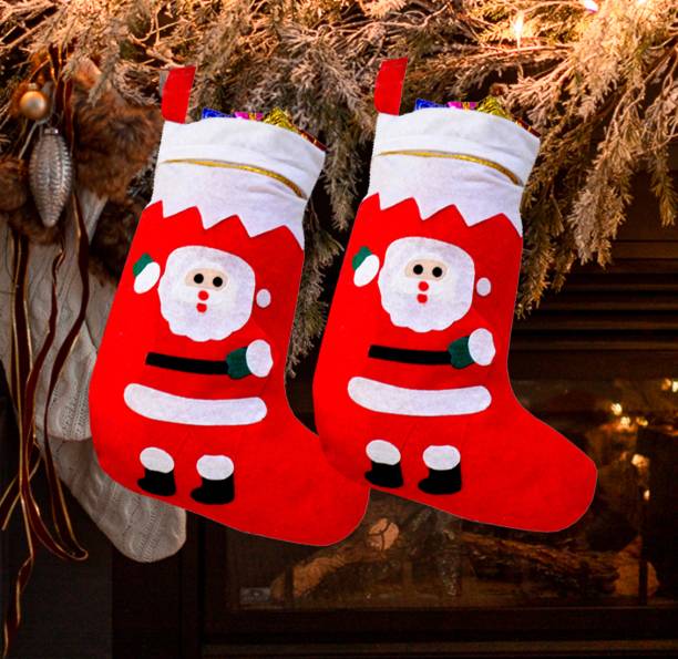 ME&YOU Xmas Decorative Stockings | Christmas Hanging Stocking (Pack 2) Christmas Stocking