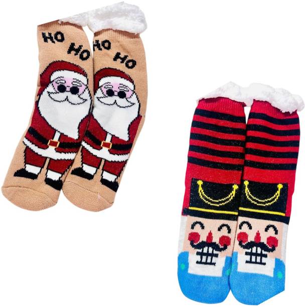 Butterthief WINTER FURR SHERPA SOCKS FOR MEN & WOMEN (UNISEX) CHRISTMAS Stockings-46 Christmas Stocking