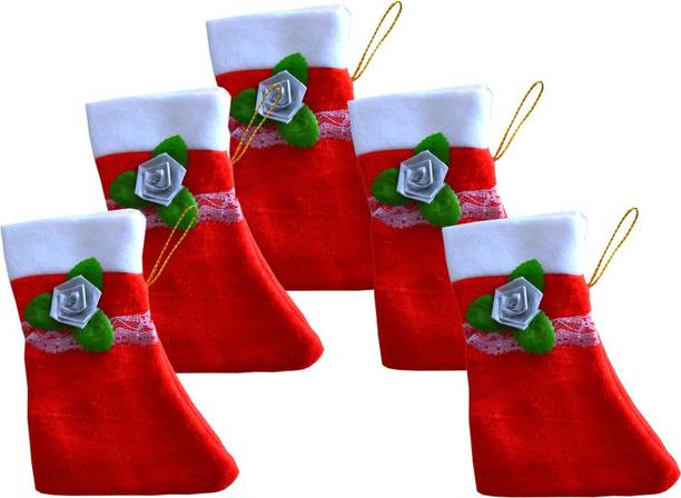 ASV FASHION ENTERPRIESE Christmas Santa Clause Design Stockings pack of 3_23 Christmas Stocking