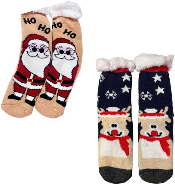 Butterthief WINTER FURR SHERPA SOCKS FOR MEN & WOMEN (UNISEX) CHRISTMAS Stockings-154 Christmas Stocking