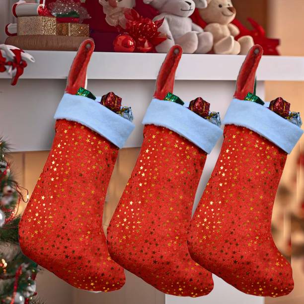 ME&YOU Christmas Stocking for Décor | Hanging Stocking (Pack 3) Christmas Stocking