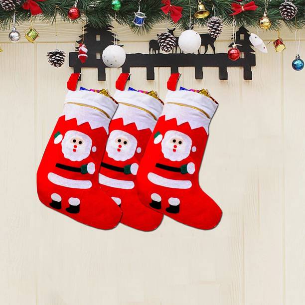 VE AND YOU Christmas Santa Clause Design Stockings pack of 3_92 Christmas Stocking