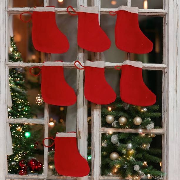 RG Accessories Santa Clause Design Stockings_(pack of 7)_s 9234 for Christmas decoration Christmas Stocking