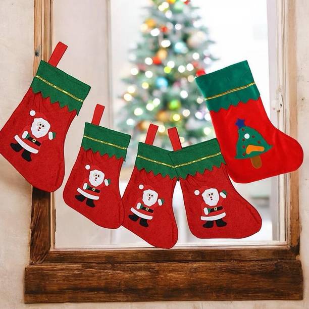 VR Creatives Santa Clause Design Stockings@25 Christmas Stocking