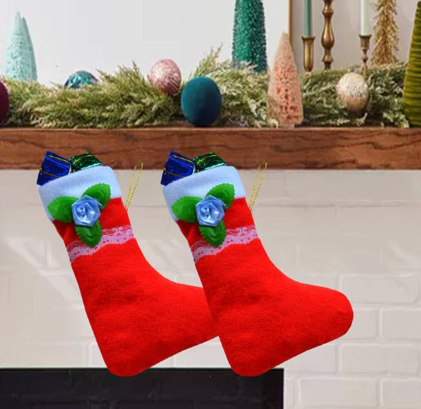 ME&YOU Christmas Decorative Stocking | X-Mas Decorative Item ( Pack 2) Christmas Stocking