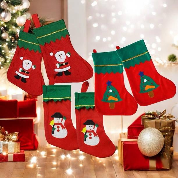 VR Creatives Santa Clause Design Stockings@9 Christmas Stocking