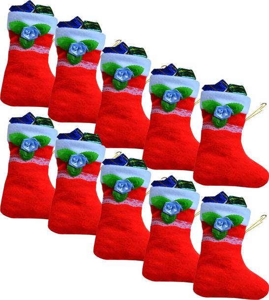 VE AND YOU Christmas Santa Clause Design Stockings pack of 10_59 Christmas Stocking