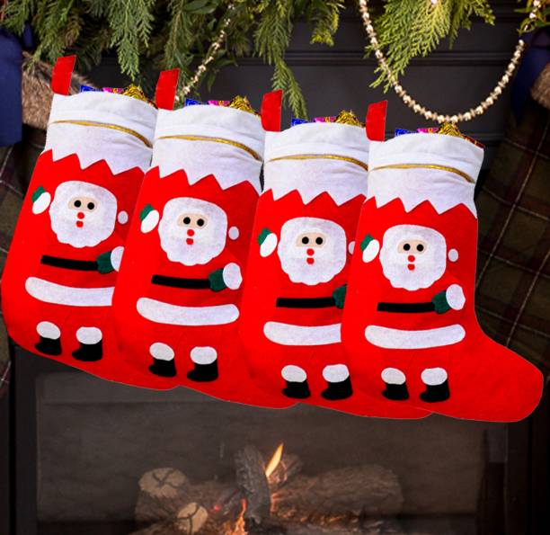 ME&YOU Xmas Decorative Stockings | Christmas Hanging Stocking (Pack 4) Christmas Stocking