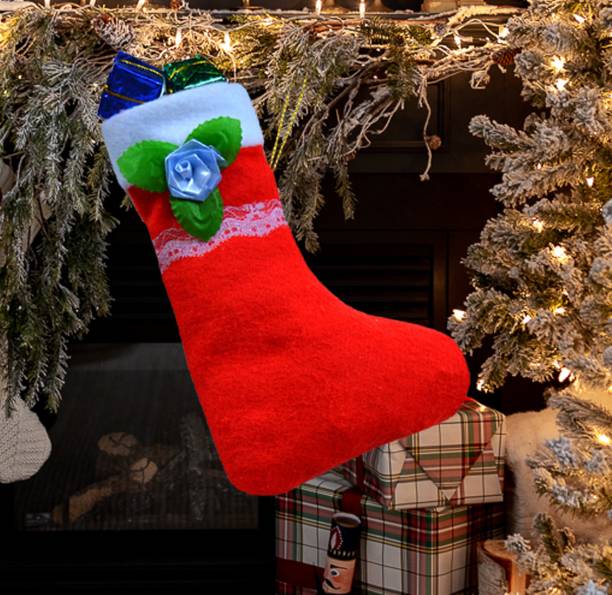 ME&YOU Christmas Decorative Stocking | X-Mas Decorative Item ( Pack 1) Christmas Stocking
