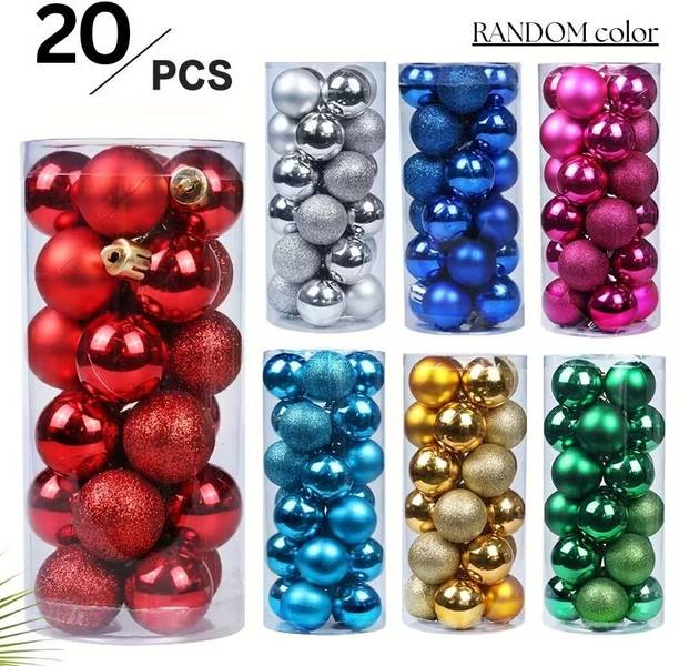 asfly Christmas Tree Decoration Balls Christmas Tree Balls E0714 Hanging Ornaments Pack of 20