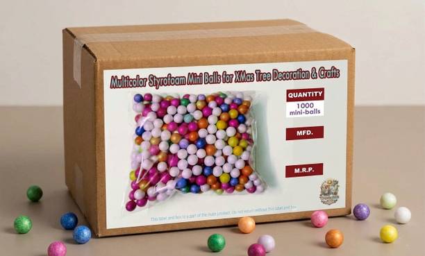 FMysticGifts Reusable Multicolor Styrofoam Mini-Balls for DIY Crafts & Gift Decoration Balls Pack of 1000