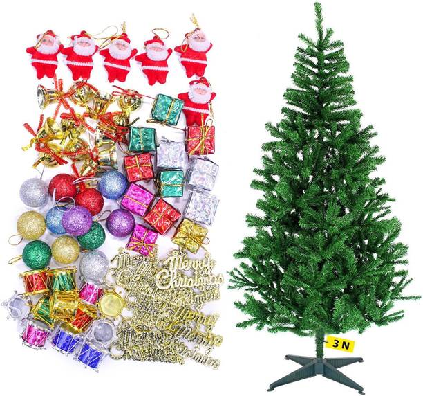 TIED RIBBONS Fir 91.44 cm (3.0 ft) Artificial Christmas Tree