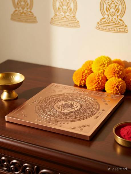 MNA Shri Kuber Yantra, Copper Yantra For Pooja, Yantra For Wealth & Prosperity Copper Yantra
