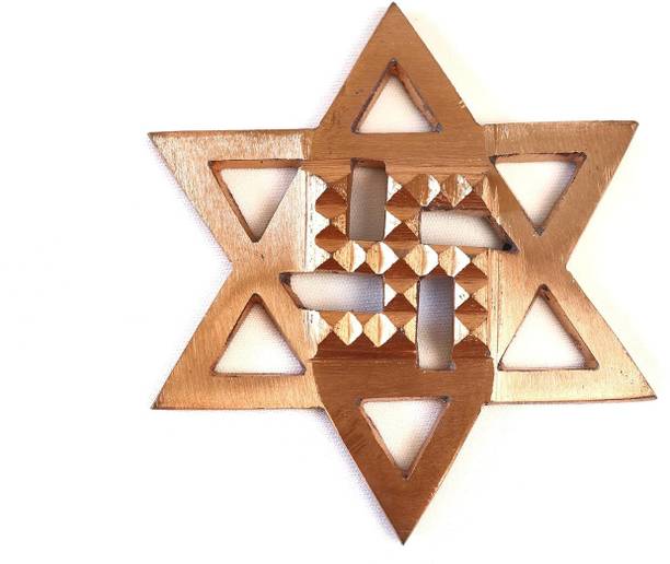 The Spiritual Living Copper Swastik for Door | Vastu & Feng Shui Items | Swastik for Door Entrance Copper Yantra