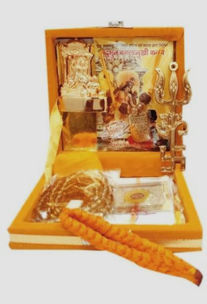 braj bazar Shri BaglaMukhi Kavach Brass, Crystal Yantra (Pack of 1) Brass Yantra