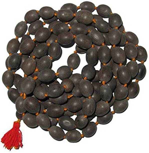 MORMUKUT Natural Kamalgatta Pooja Mala, Lakshmi Pooja Mala (Lotus Seeds), Kamal Gatta Mala for pooja Beads Wood Necklace Stoneware Yantra