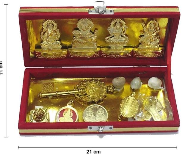 Gokulshoppe Laxmi Kuber Dhan Varsha Bhandari Yantra Brass Yantra