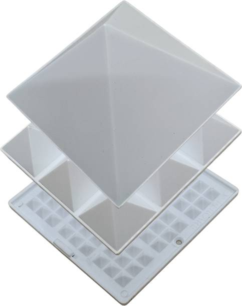 JITEN Energy Multiplier Pyramid – 3 Layer 4 Inch Pyramid Tool for Energy Correction Plastic Yantra