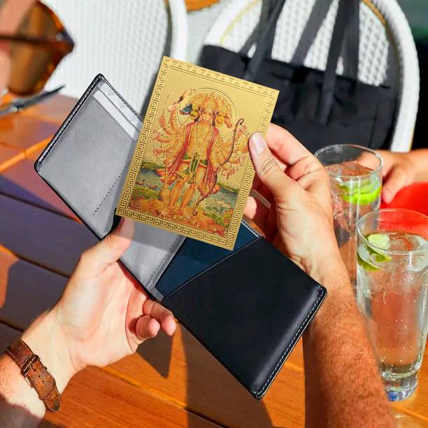 HAWAI Shree Hanuman Panchmukhi 24K Gold(3.5x2.5in) Pocket Size Plated Yantra