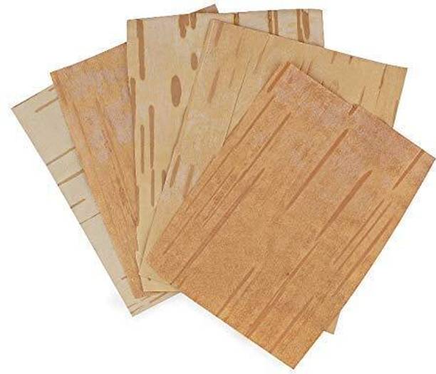 Govindam Original bhojpatra sheet/ bhoj patra Leaf/ Betula utilis/Bhurjapatra 5 Pieces Wooden Yantra