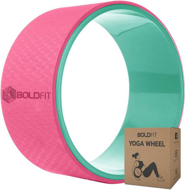 BOLDFIT Yoga Wheel Roller for Women & Men Yoga Roller for Exercise Back Bends Yoga Ring Yoga Blocks