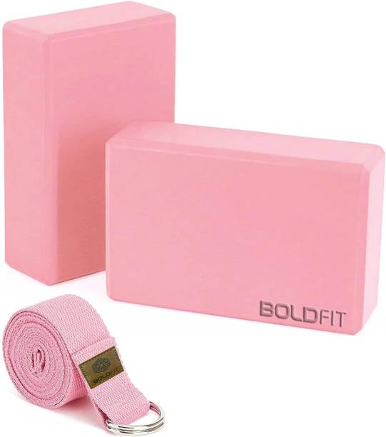 BOLDFIT Yoga Blocks Yoga Brick Gym Exercise Eva Foam Yoga Blocks Yoga Foam Block Yoga Blocks