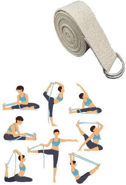 Fitcozi Belt for Women and Men - Yoga Strap for Stretching Cotton Yoga Strap Cotton Yoga Strap