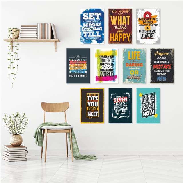 Motivational Poster Quotes Wall Design For Living Room Drawing Room ...