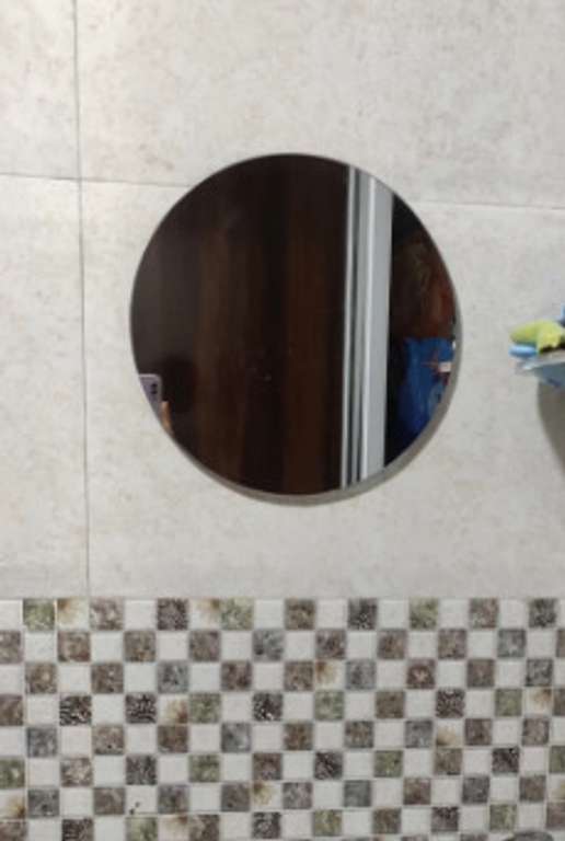 No Drilling Need To Fix The Mirror, Easy Stick Mirror, Bathroom Mirror ...