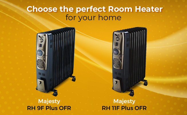 Filled Room Bajaj Majesty Rh 13f Room Heater Buy Bajaj OFR Room