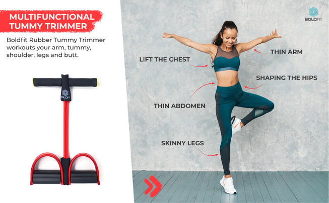 Rubber Belly Trimmer Exercises BOLDFIT Tummy Trimmer For Men Women