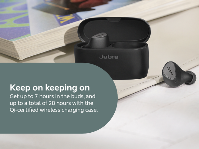 JABRA Elite Headsets with ANC, Multipoint, 6-mic call technology
