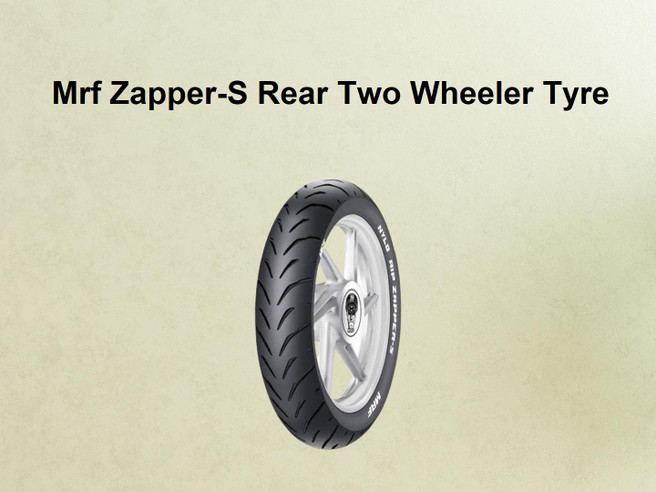 Rear Tyre Mrf Zapper S MRF Zapper-S 130/70-17 62P TUBELESS BIKE