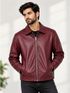 Onestreet Men Solid Leather Jacket - Image 6