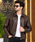 saqlaini traders Men Solid Leather Jacket - Image 7