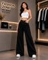 KOTTY Women Wide Leg High Rise Black Jeans - Image 8