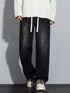 CLASSIC TORCH Men Wide Leg Mid Rise Black Jeans - Image 7